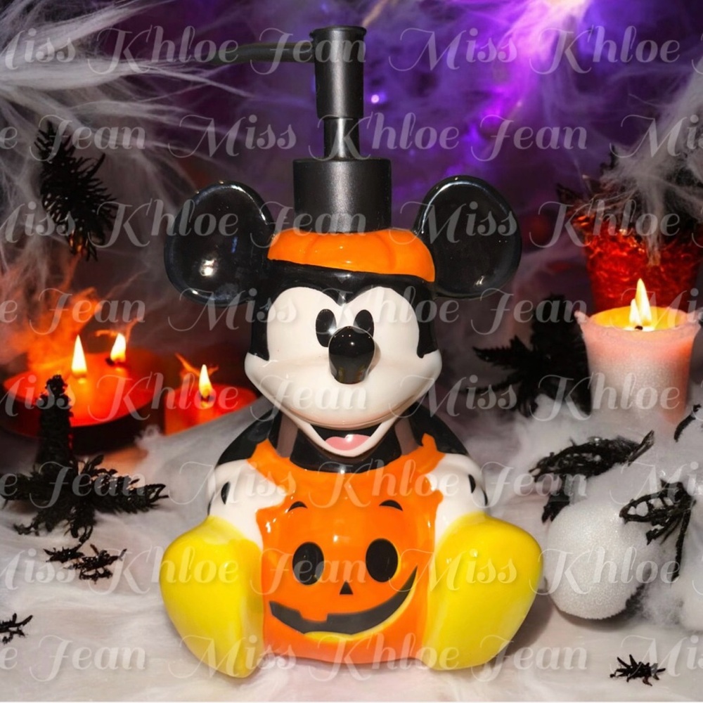 - Halloween Mickey Mouse Pumpkin Soap Dispenser